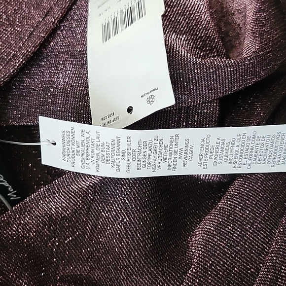 ASOS  Halter Wrap Front Mini Dress in Purple Size 6 - Picture 9 of 10